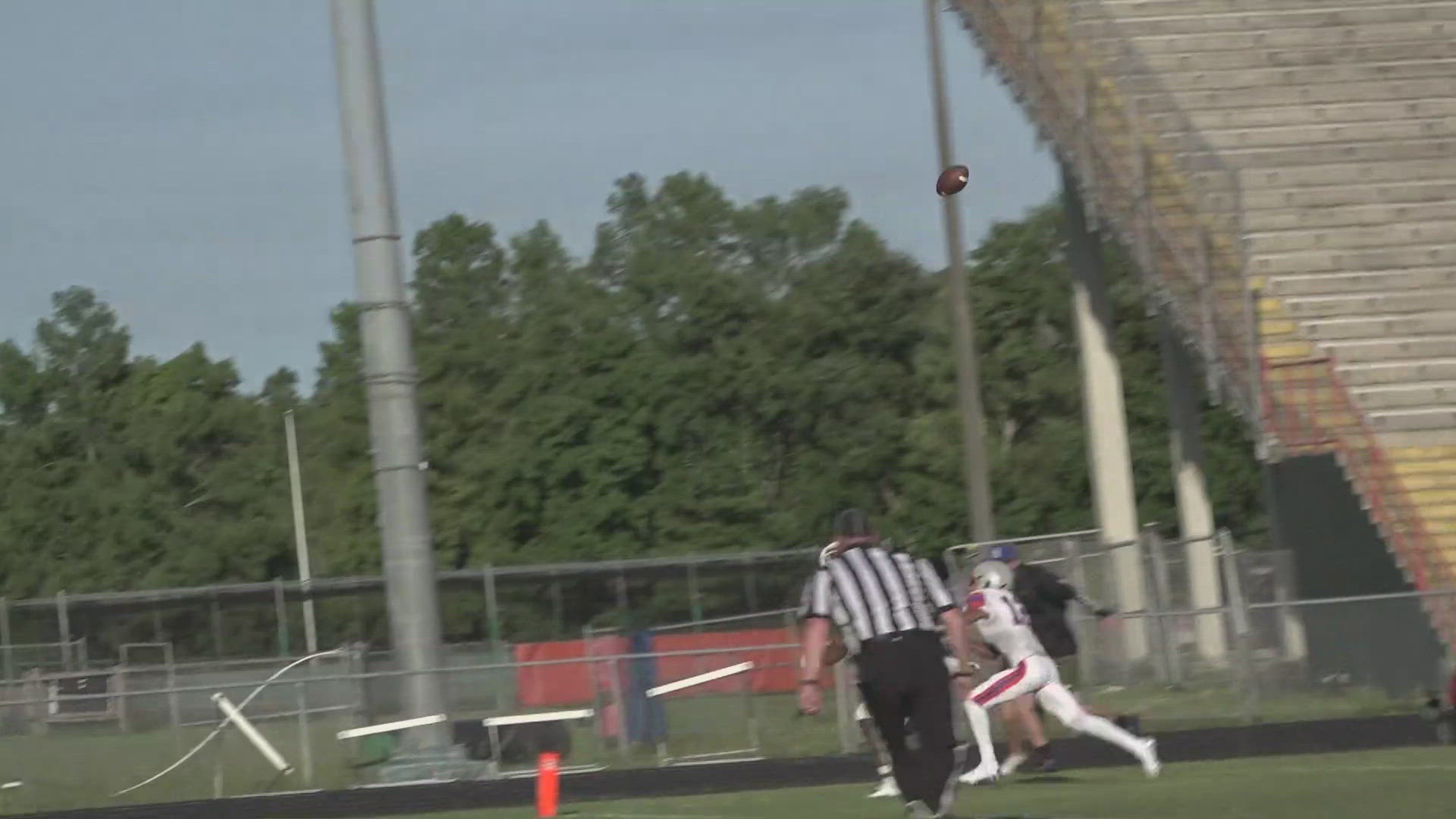 The Bolles Bulldogs led at the half, 14-7; but the Mustangs turned up the heat second half.