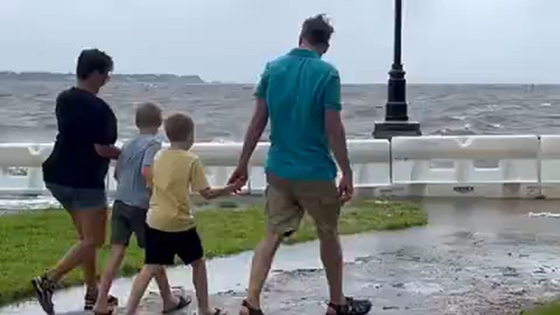 Families checking our Memorial Park during storm
Credit: Renata Di Gregorio