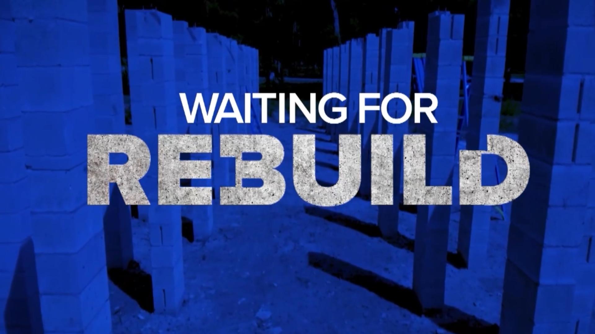 Dozens of Floridians are trying to get back into their homes after being selected for Rebuild Florida, a program to help low-income or disabled people repair homes.