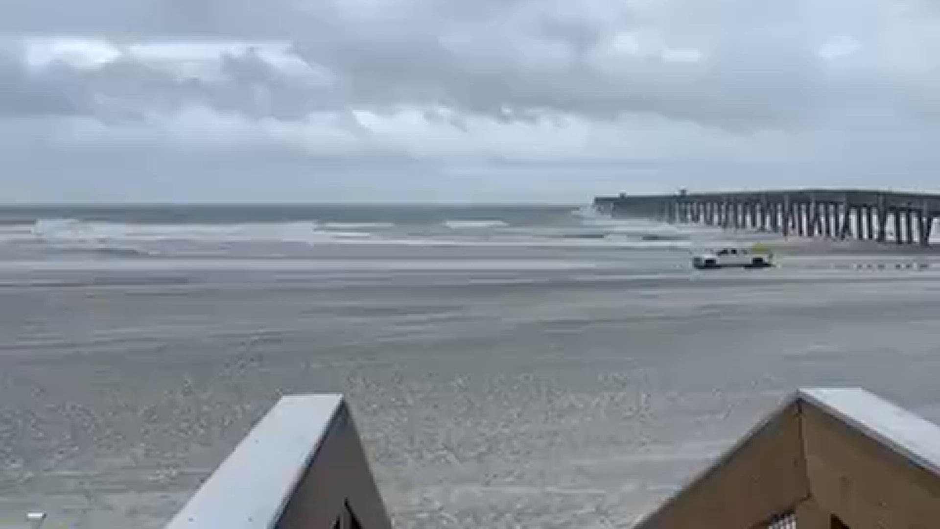 A look at Jacksonville Beach during Debby storm coverage
Credit: Renata Di Gregorio, First Coast News