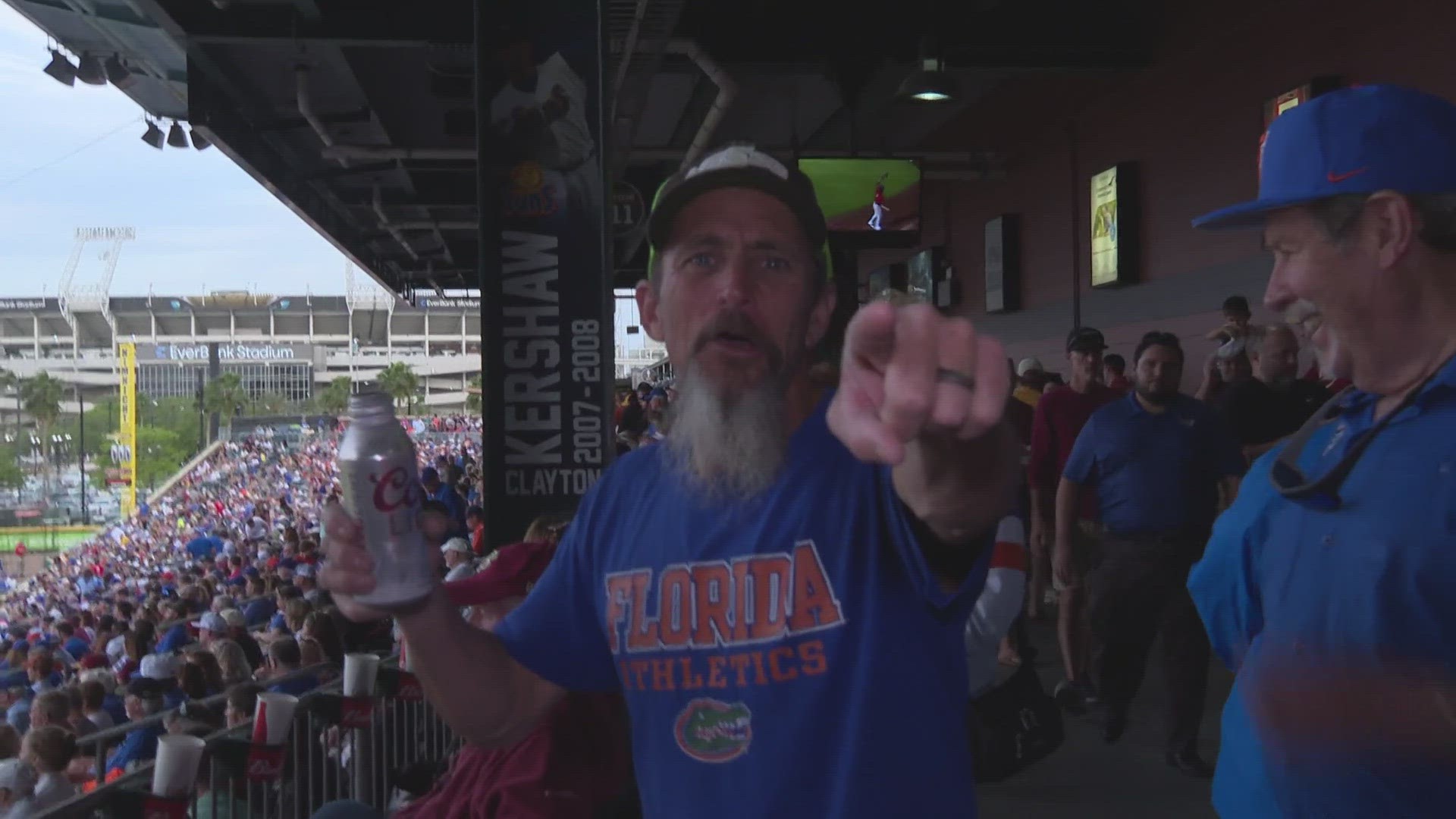 The Gators scored three runs in the first but were held scoreless the rest of the game.